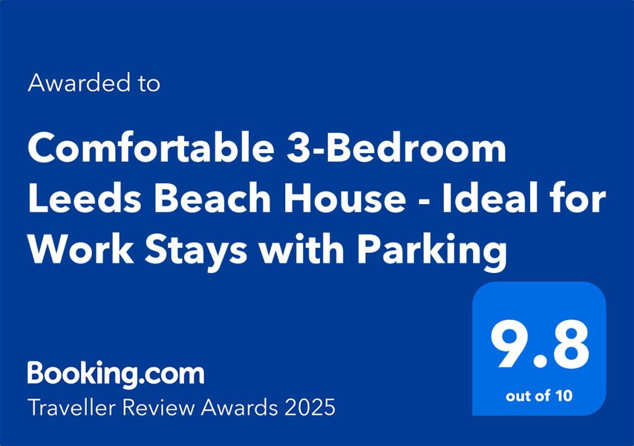 Comfortable 3 Bedrooms Leeds Beach House - Ideal For Family And Contractors - Free Parking For 2 Cars Extérieur photo